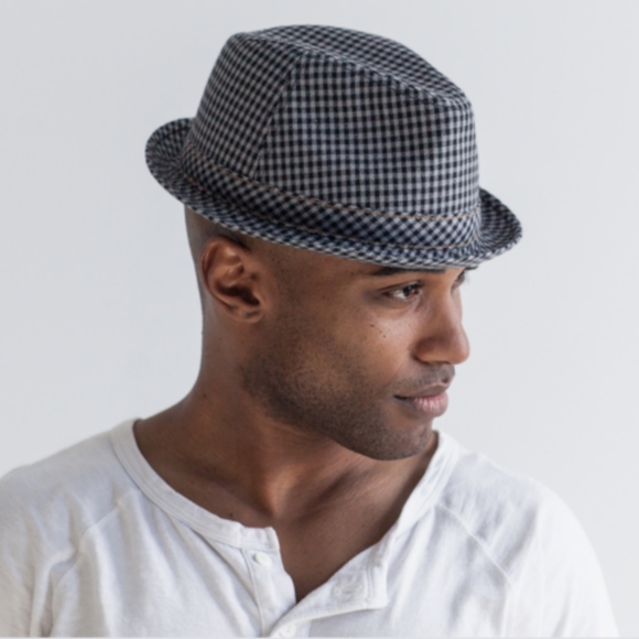 plaid fedora hats for men